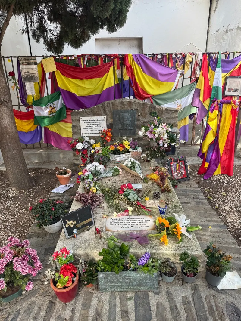 Antonio Machado's tomb in the cemetery of Collioure