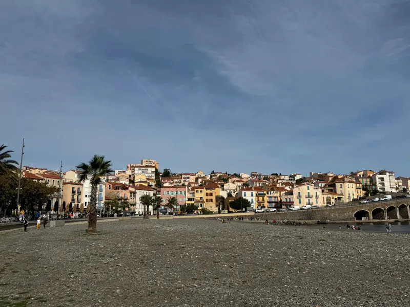 The beach at Banyuls-sur-Mer on the Côte Vermeille
