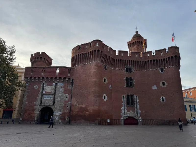 The Castillet in Perpignan during the day