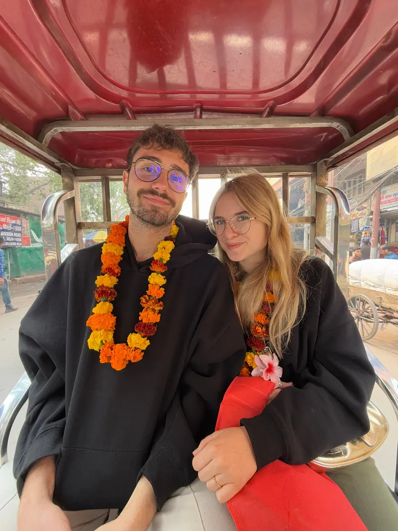 Rickshaw ride in Chandni Chowk