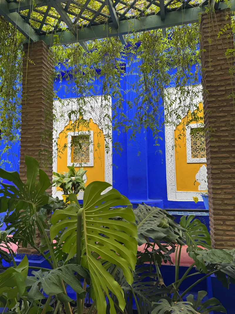 Garden in front of the Berber Museum at Jardin Majorelle