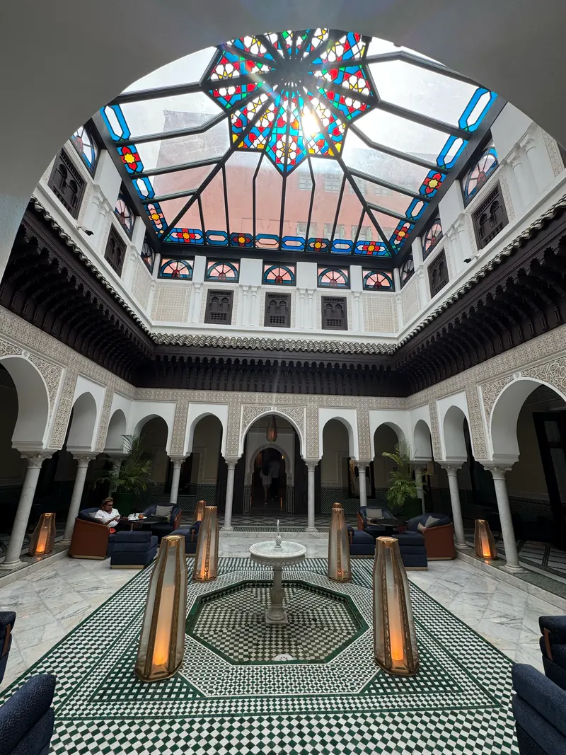 One of La Mamounia's many courtyards, Marrakech