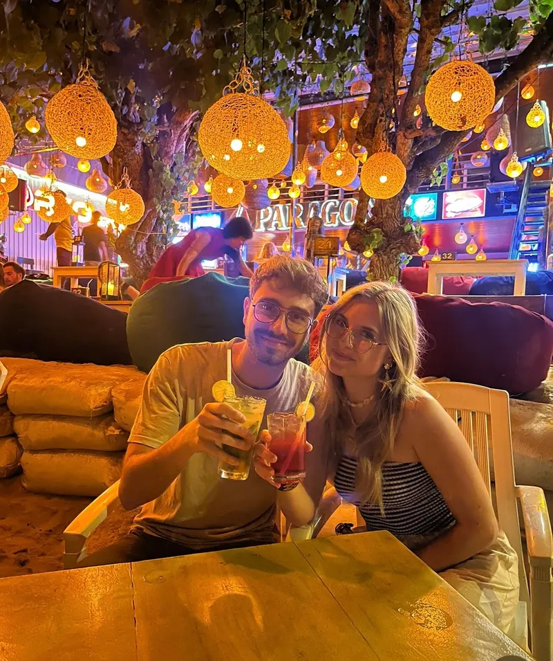 Cocktail by the beach in Mirissa Sri Lanka