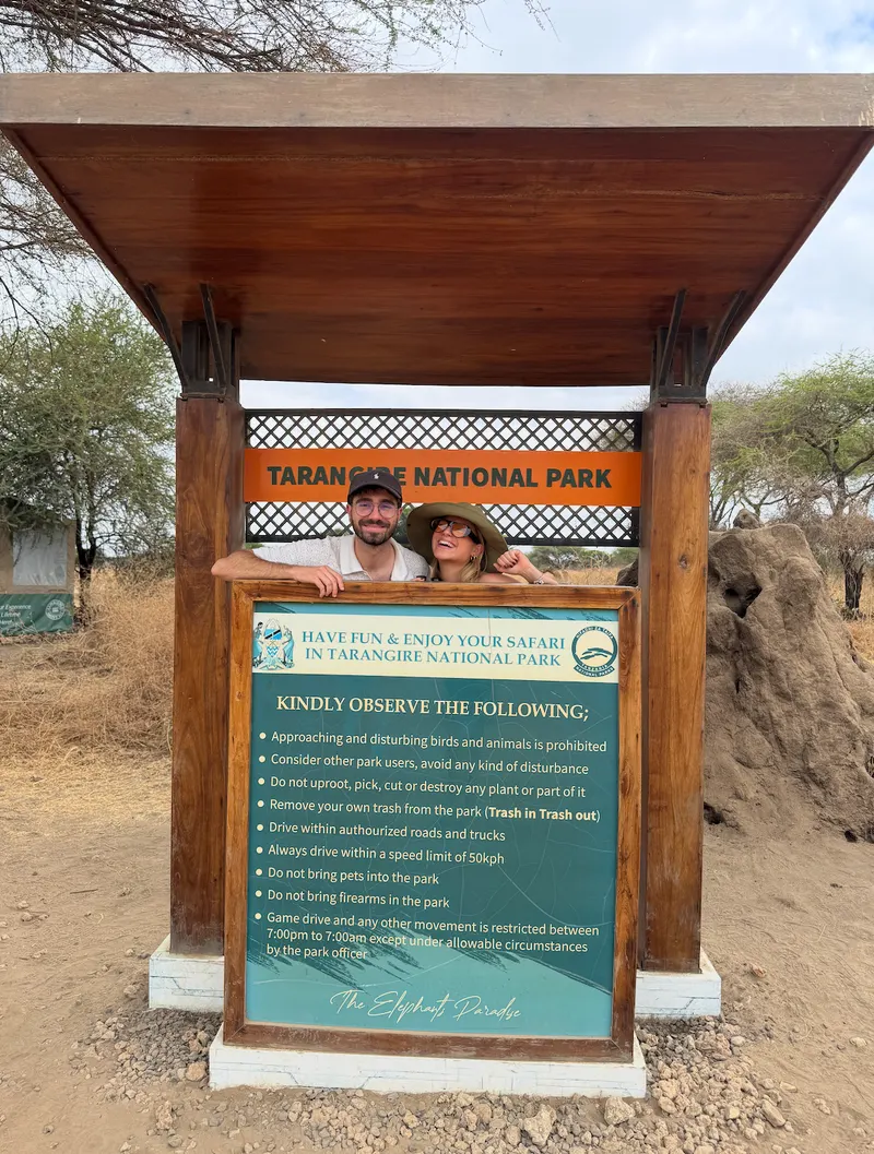 Entrance gate to Tarangire National Park