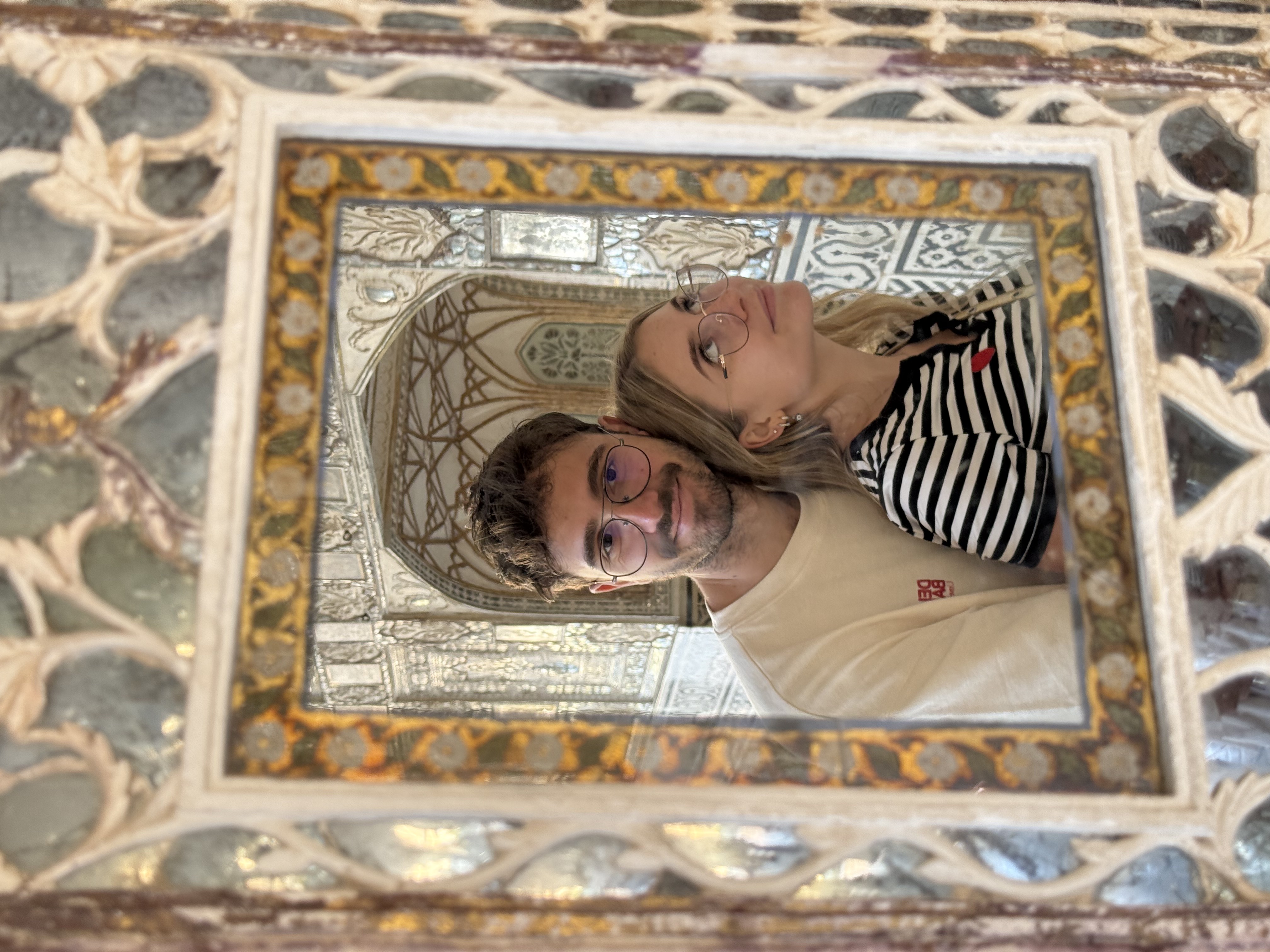 Mirror work at Amber Fort