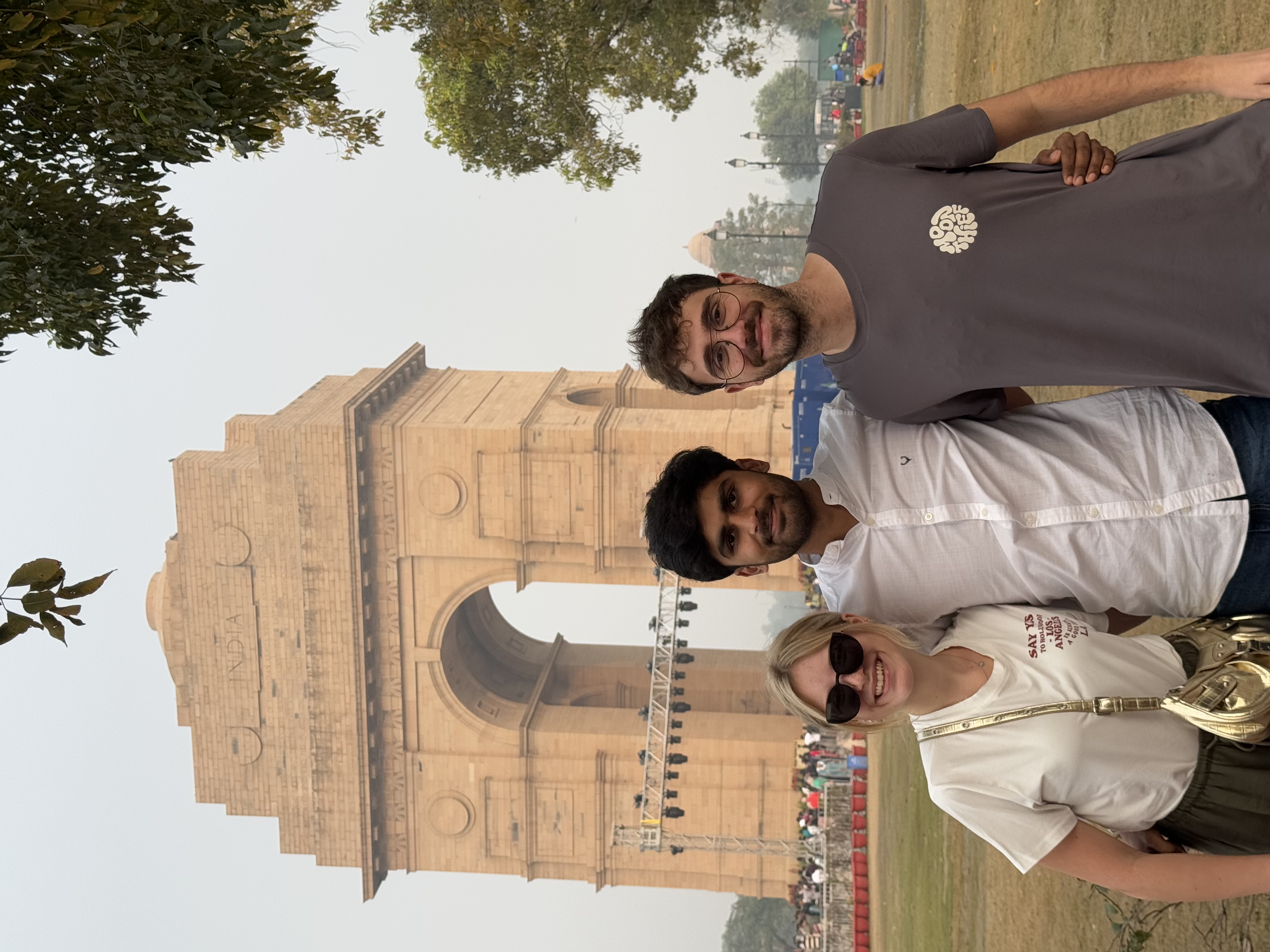 Our guide at India Gate