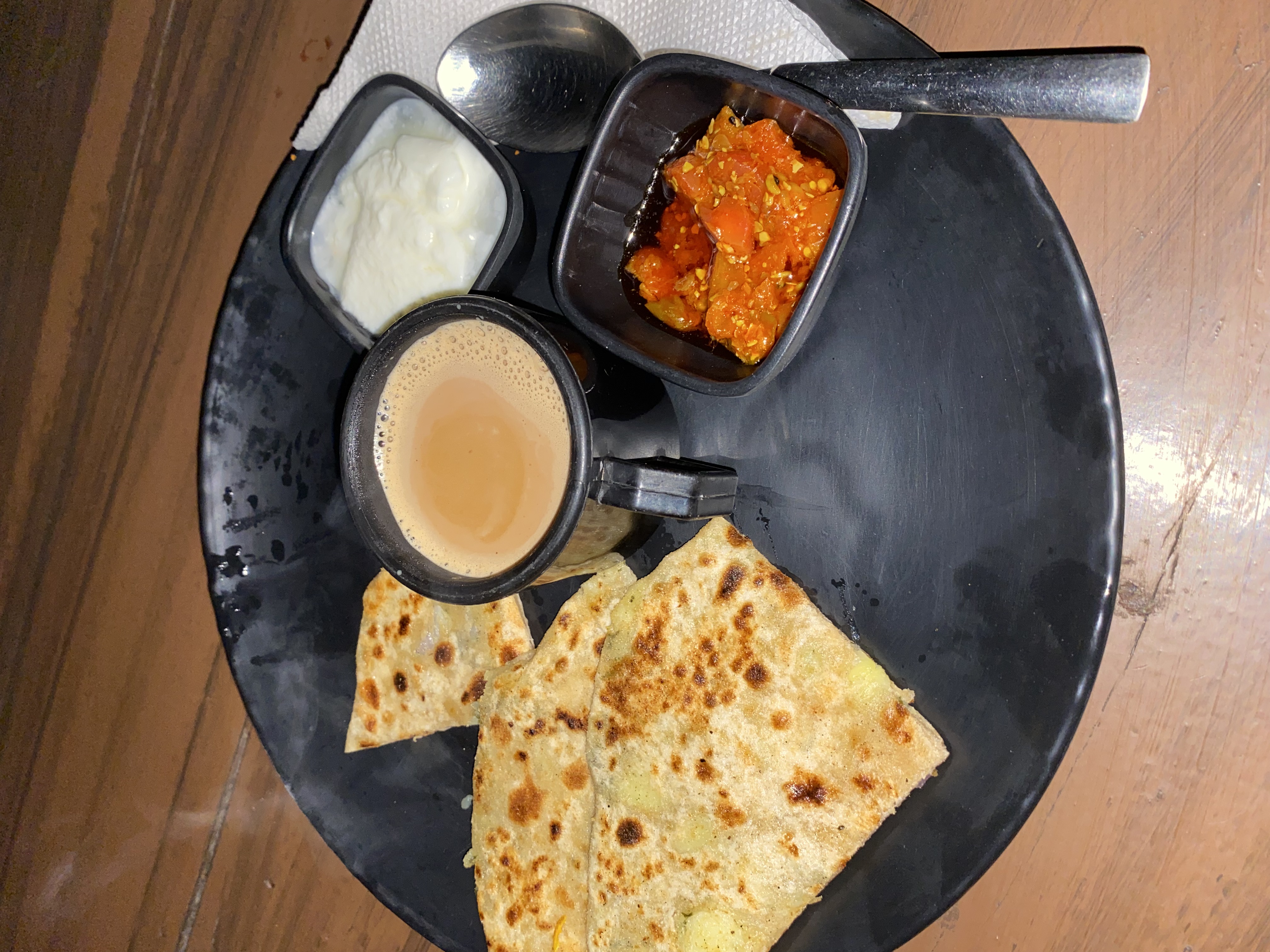 Traditional North Indian breakfast
