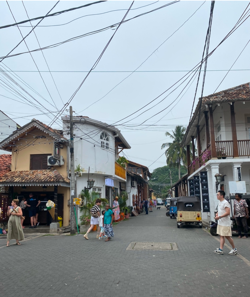 Colonial-style houses in Galle Sri Lanka
