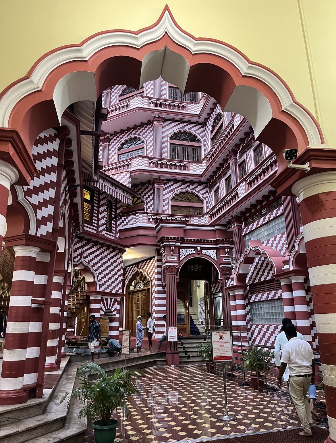 Jami Ul-Alfar Mosque in Colombo Sri Lanka