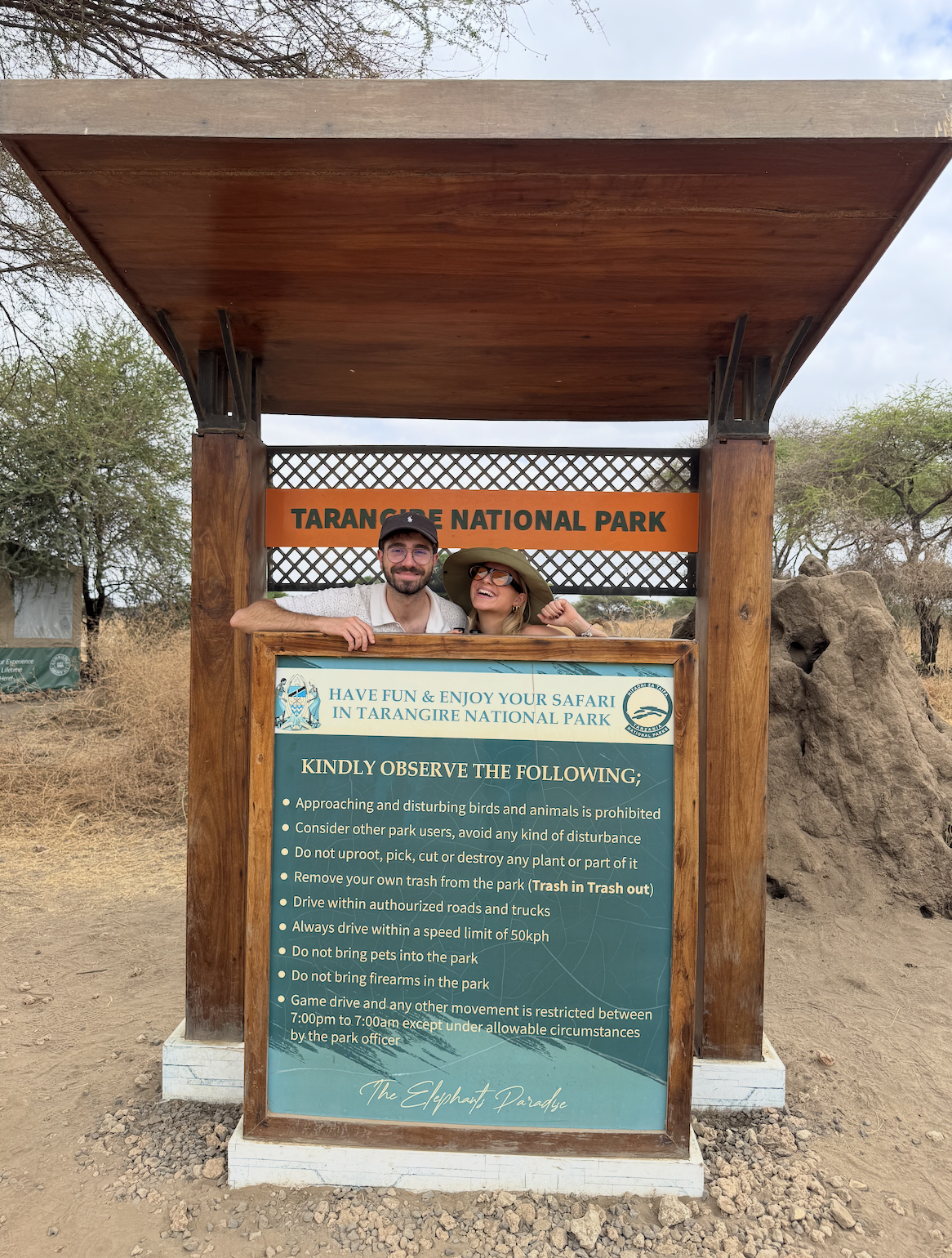 Entrance gate to Tarangire National Park